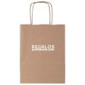 Bolsa de Papel Asa Rizada 18X8X24cm - 90g