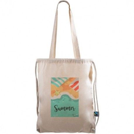 Bolsa Mochila Fairtrade Stone 38x46cm